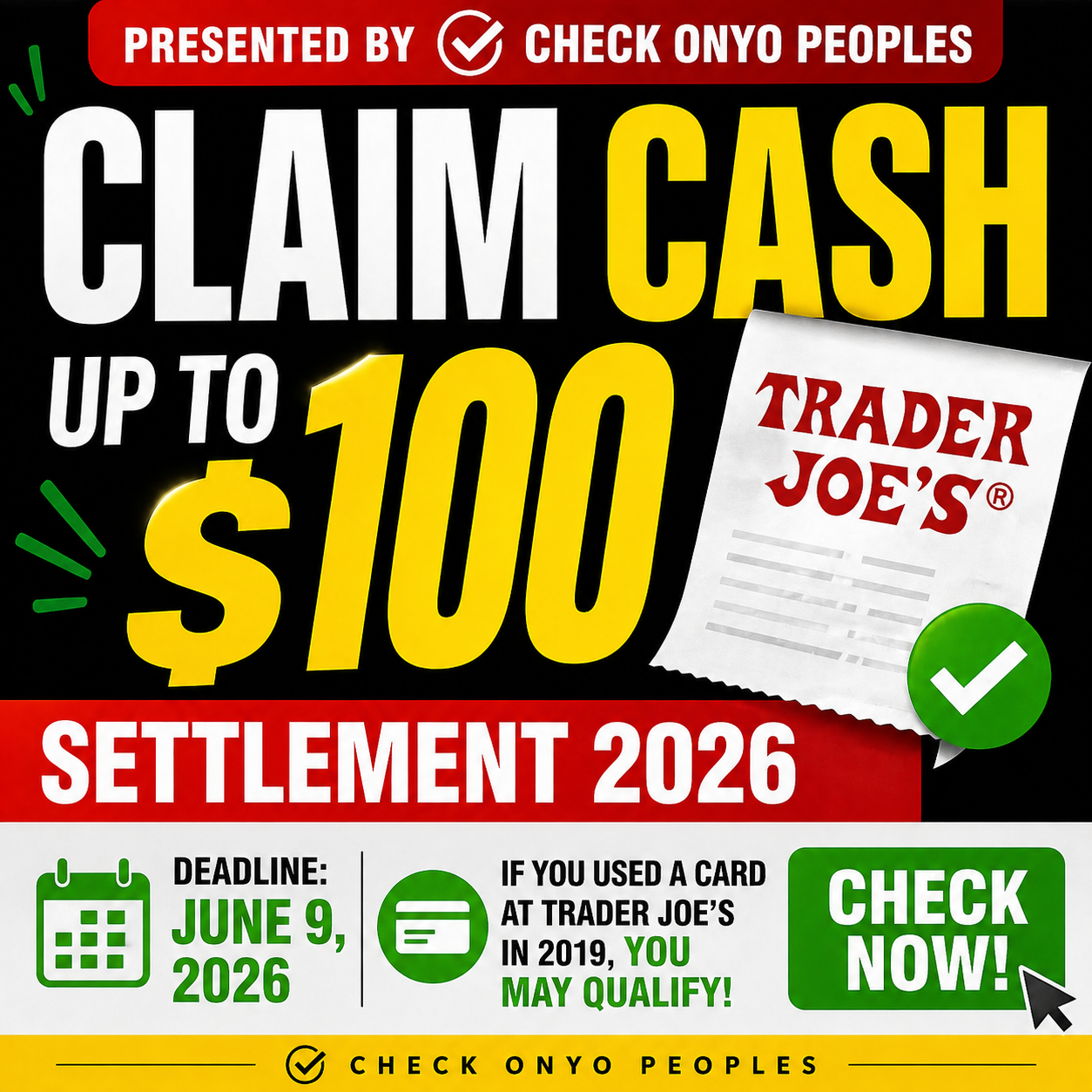 Check OnYo Peoples: You Might Be Owed Money From Trader Joe’s