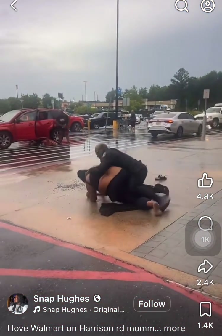 Lady grabbed at Walmart in front of the kids #cc
