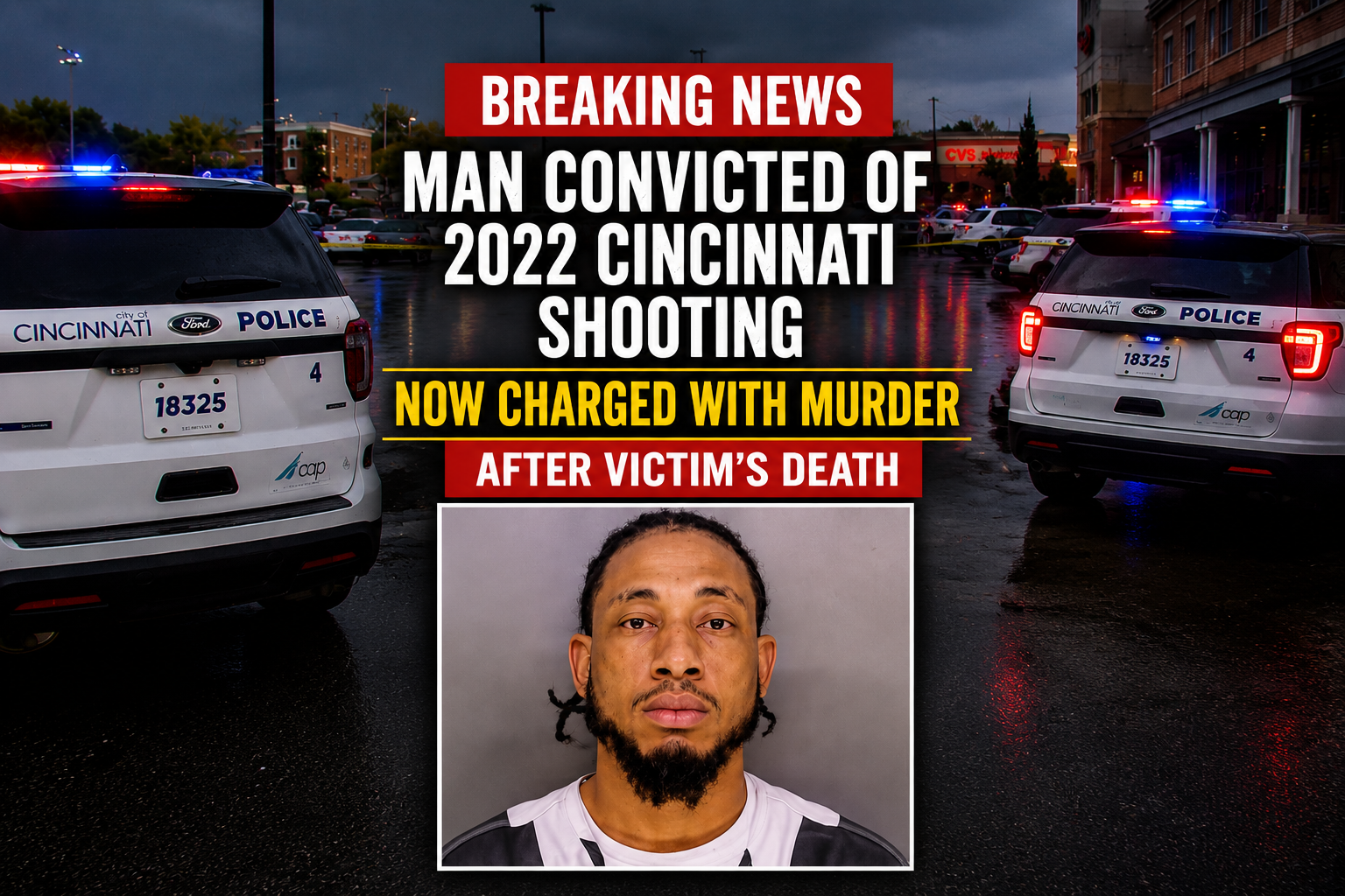 Man Convicted In 2022 Cincinnati Shooting Now Facing Murder Charge